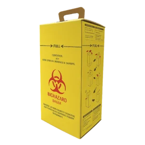 Yellow Disposable Sharp Container